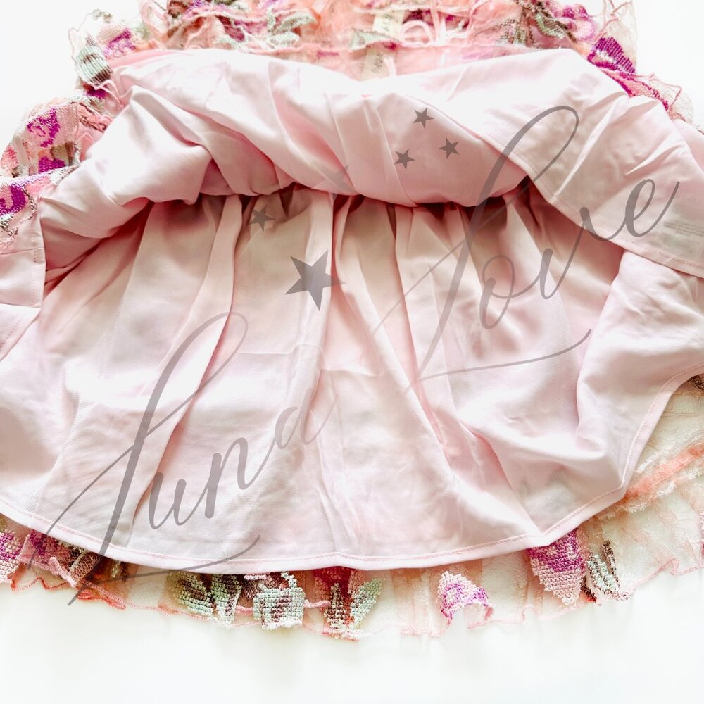 FOR LOVE & LEMONS Emmeline Embroidery Ruffle Mini Dress NWT - Picture 8 of 14